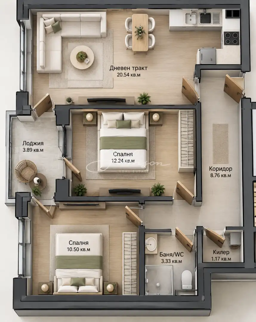 Three-room apartment 6